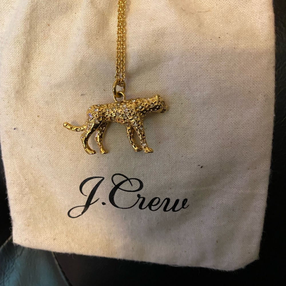Jcrew leopard necklace
